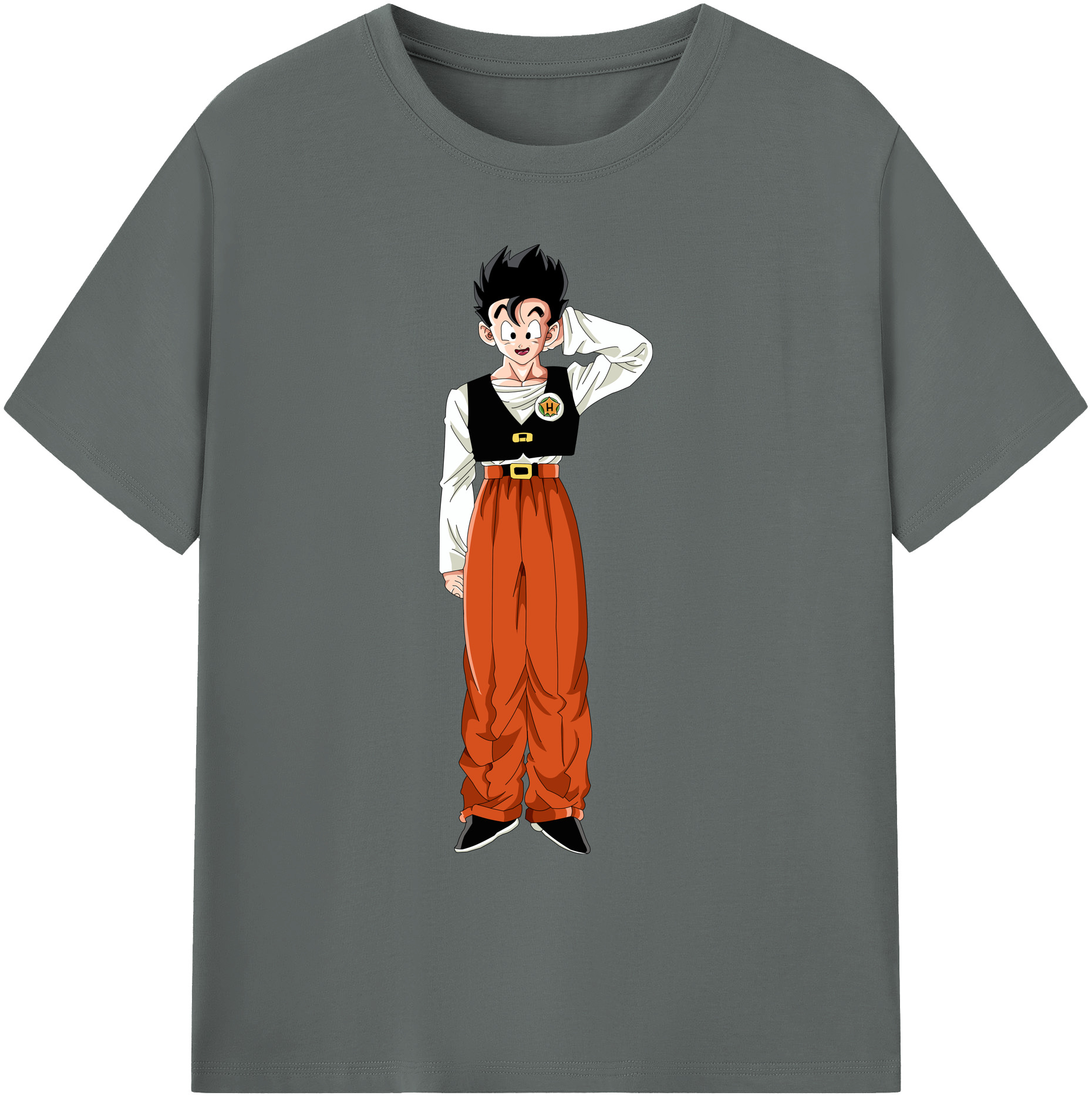 （画像用） ドラゴンボール 孫 悟飯（そんごはん）DRAGON BALL Son Gohan 綿100％ メンズ半袖Tシャツ｜肌触りやわらか＆通気性
